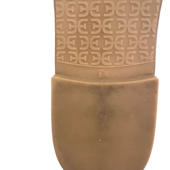 Sam Edelman Sandal Leather 8.5 Blue Bay Cutout Slide Flats Slip On Comfort - Picture 6 of 9